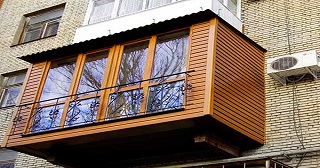 Внешняя отделка балкона Шадринск цена от 1054 руб. м/2.